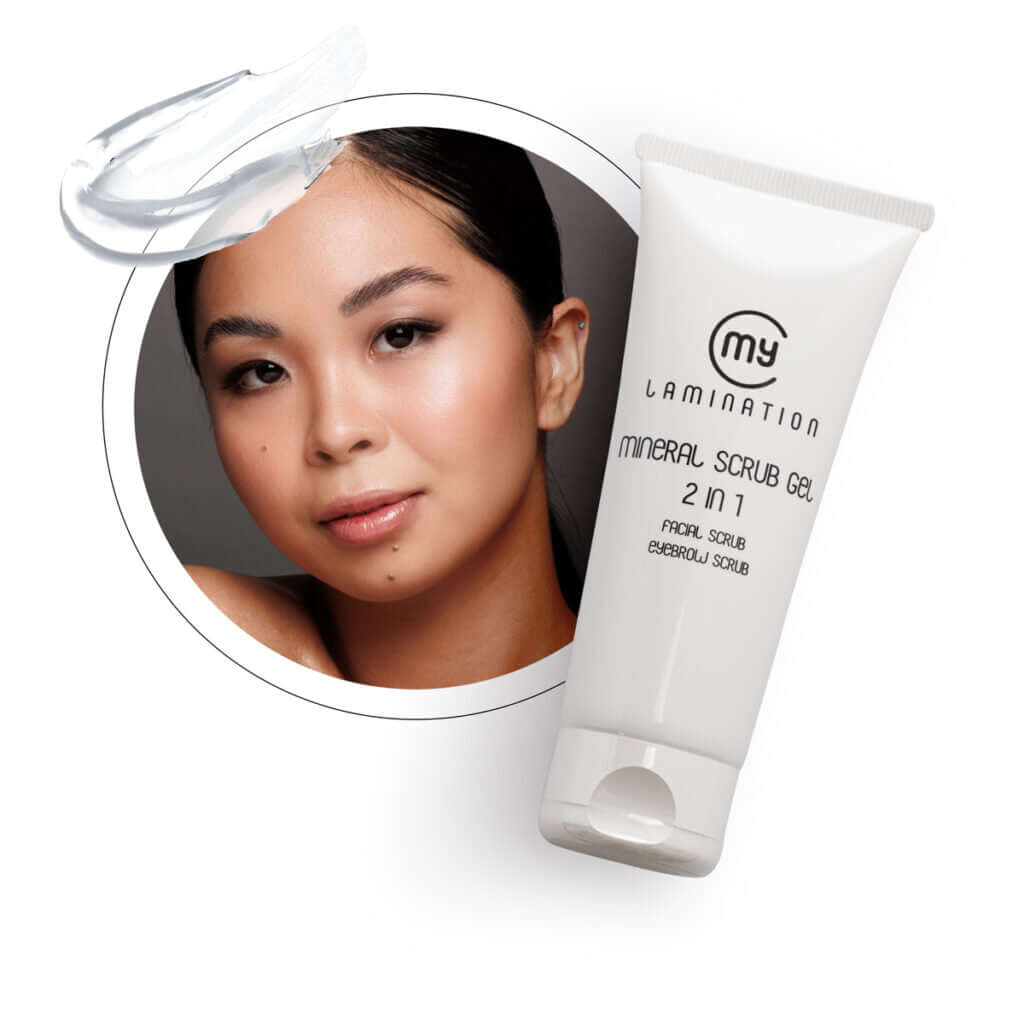 Mineral gel scrub exfoliant visage professionnel