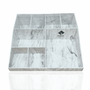 Organisateur effet marbre rangement institut beaute