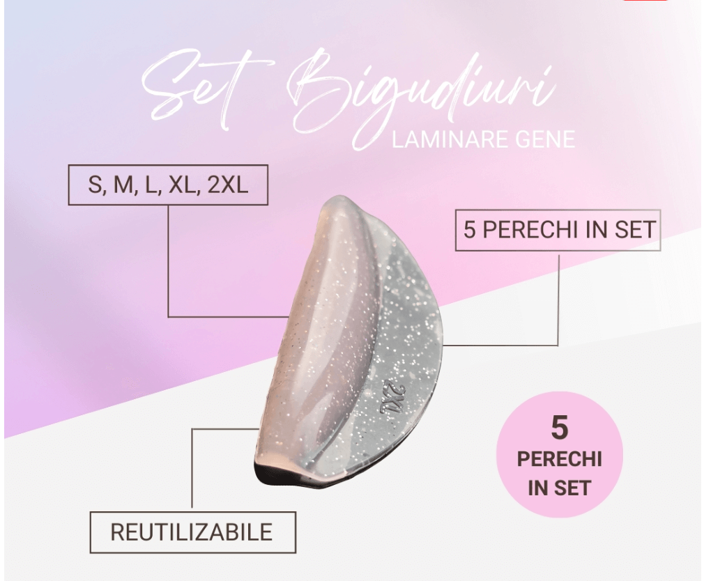 Boite pads silicone rehaussement cils