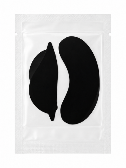 UV/LED protective black patches for eyelash extensions – Upper &amp; lower eyelids – 10 sachets / 40 patches