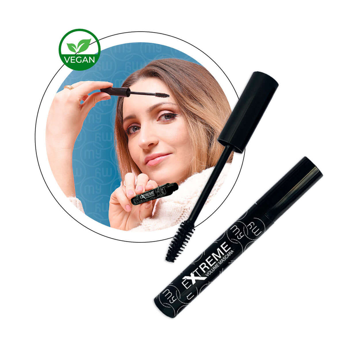 Mascara noir effet volume et definition